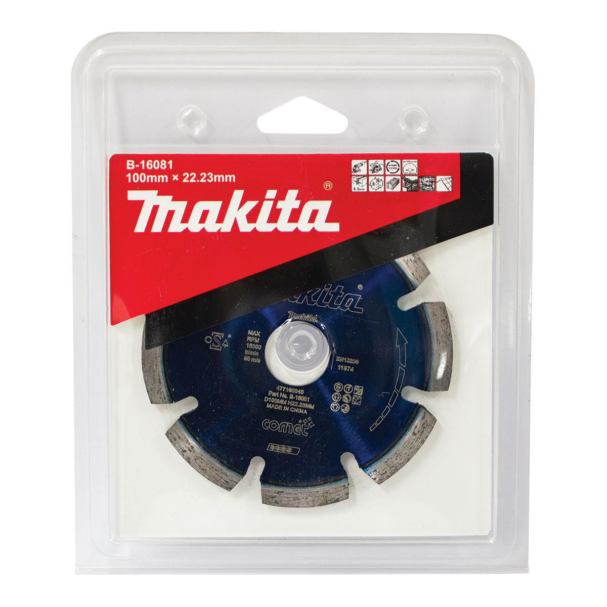 B-16081 - 100mm x 22.23mm Comet Tuck Point diamond blade
