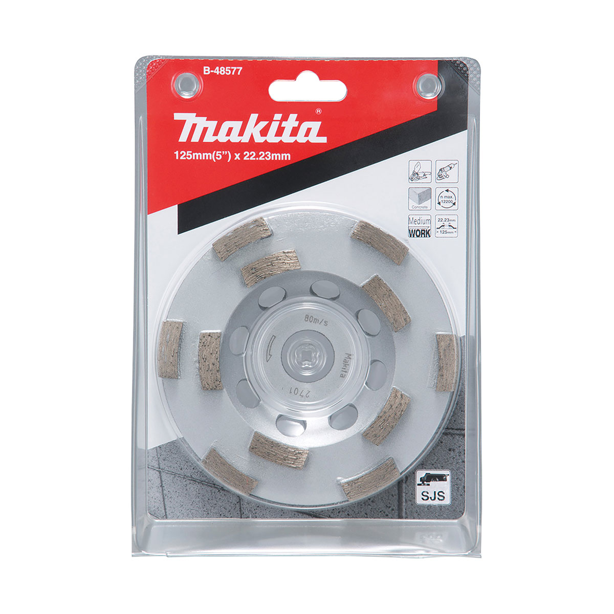 B-48577 - 125mm x 22.23mm Offset Diamond - Double Row