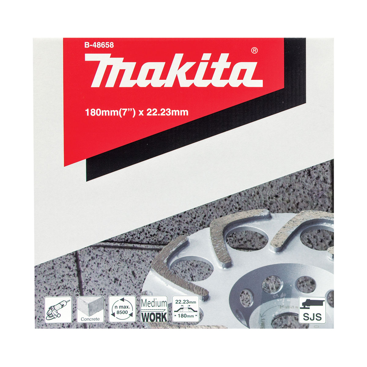 B-48658 - 180mm x 22.23mm Offset Diamond - Boomerang Row