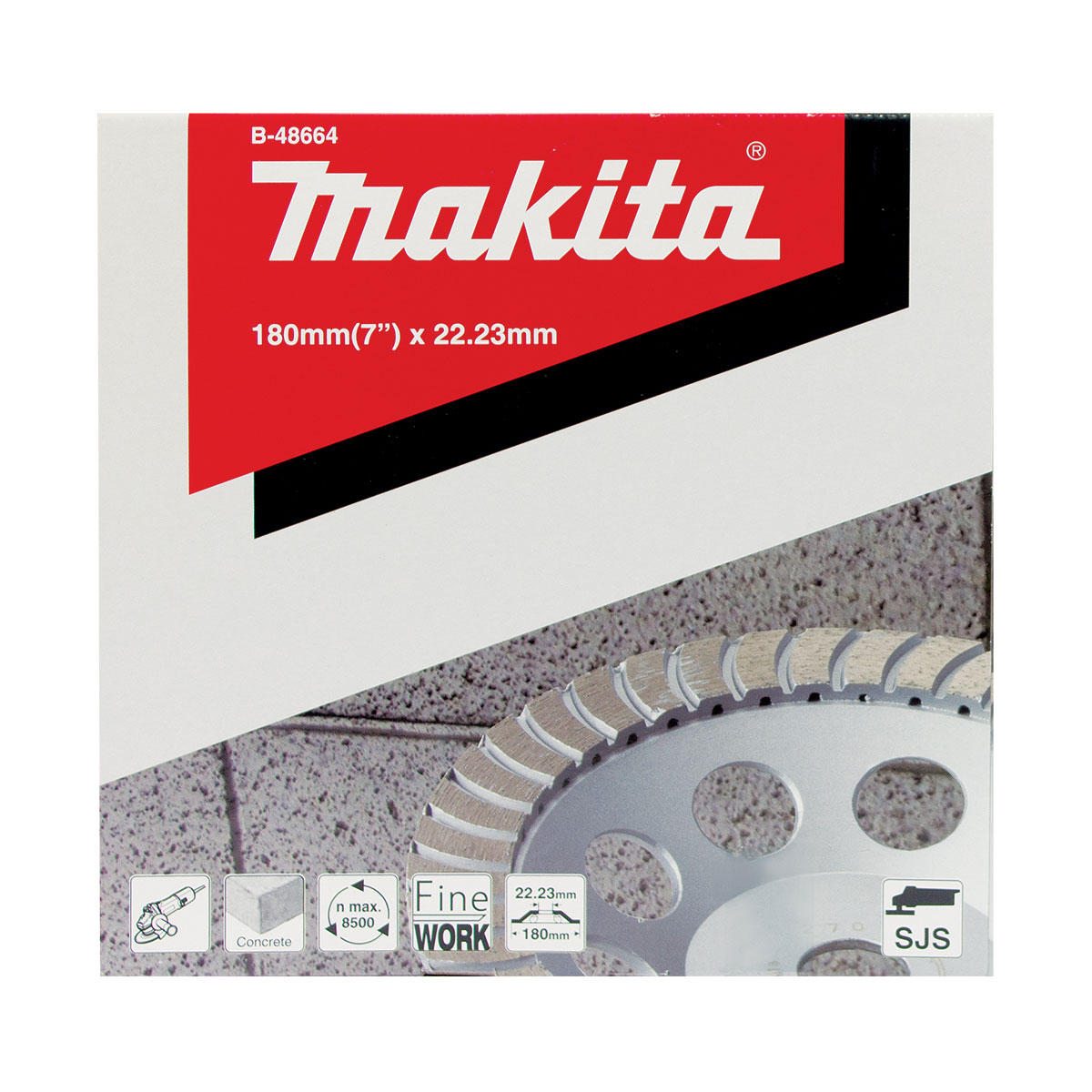 B-48664 - 180mm x 22.23mm Offset Diamond - Turbo