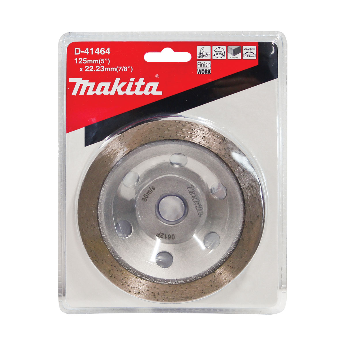 D-41464 - 125mm x 22.23mm Offset Diamond - Finishing