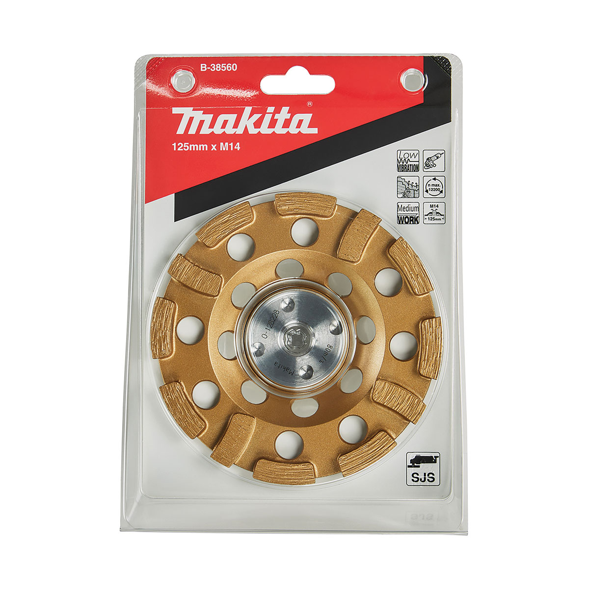B-38560 - 125mm x M14 AVT Offset Diamond - Double Row