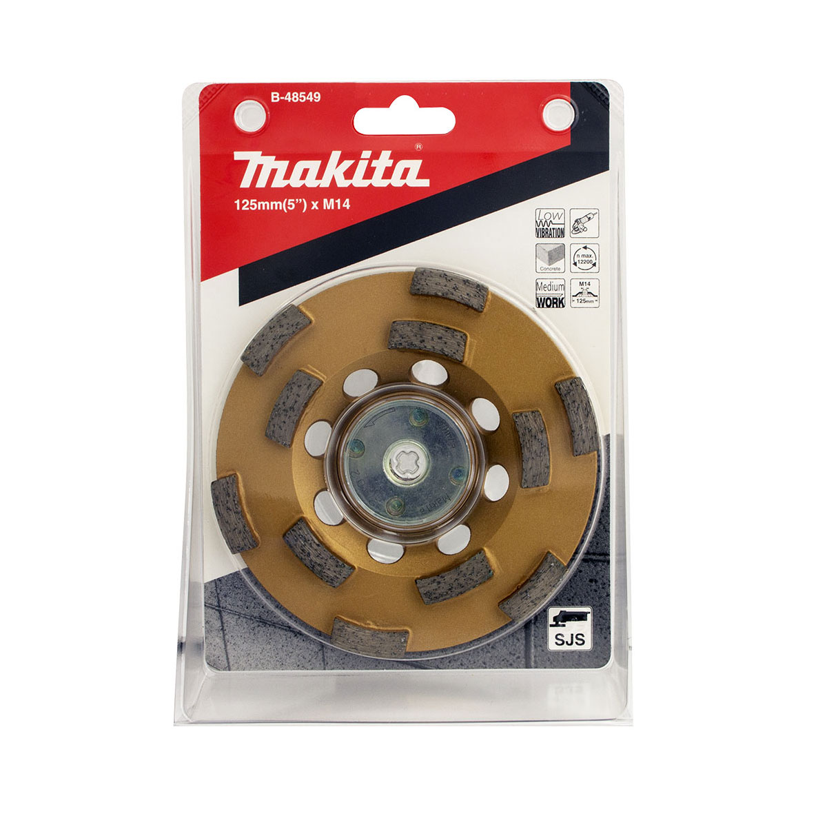 B-48549 - 125mm x M14 AVT Offset Diamond - Double Row