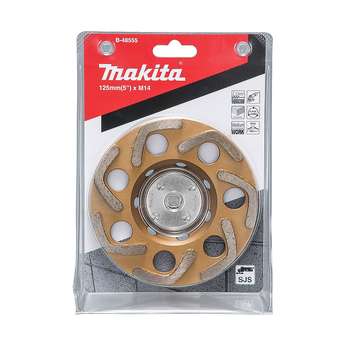 B-48555 - 125mm x M14 AVT Offset Diamond - Boomerang