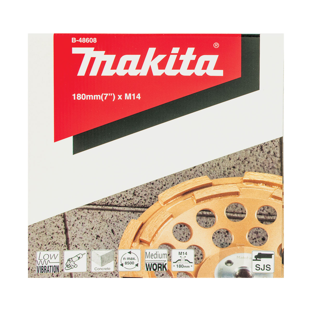 B-48608 - 180mm x M14 AVT Offset Diamond - Double Row