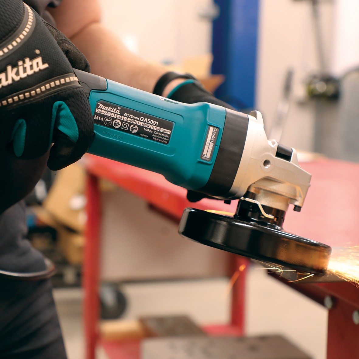 GA5091X01-125mm (5") 1,900W Slide Switch Angle Grinder