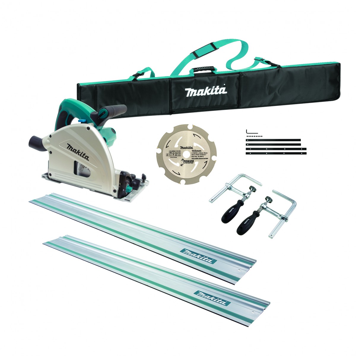 SP6000JT2X-VC30MX1-165mm Plunge Cut Circular Saw & Vac Combo