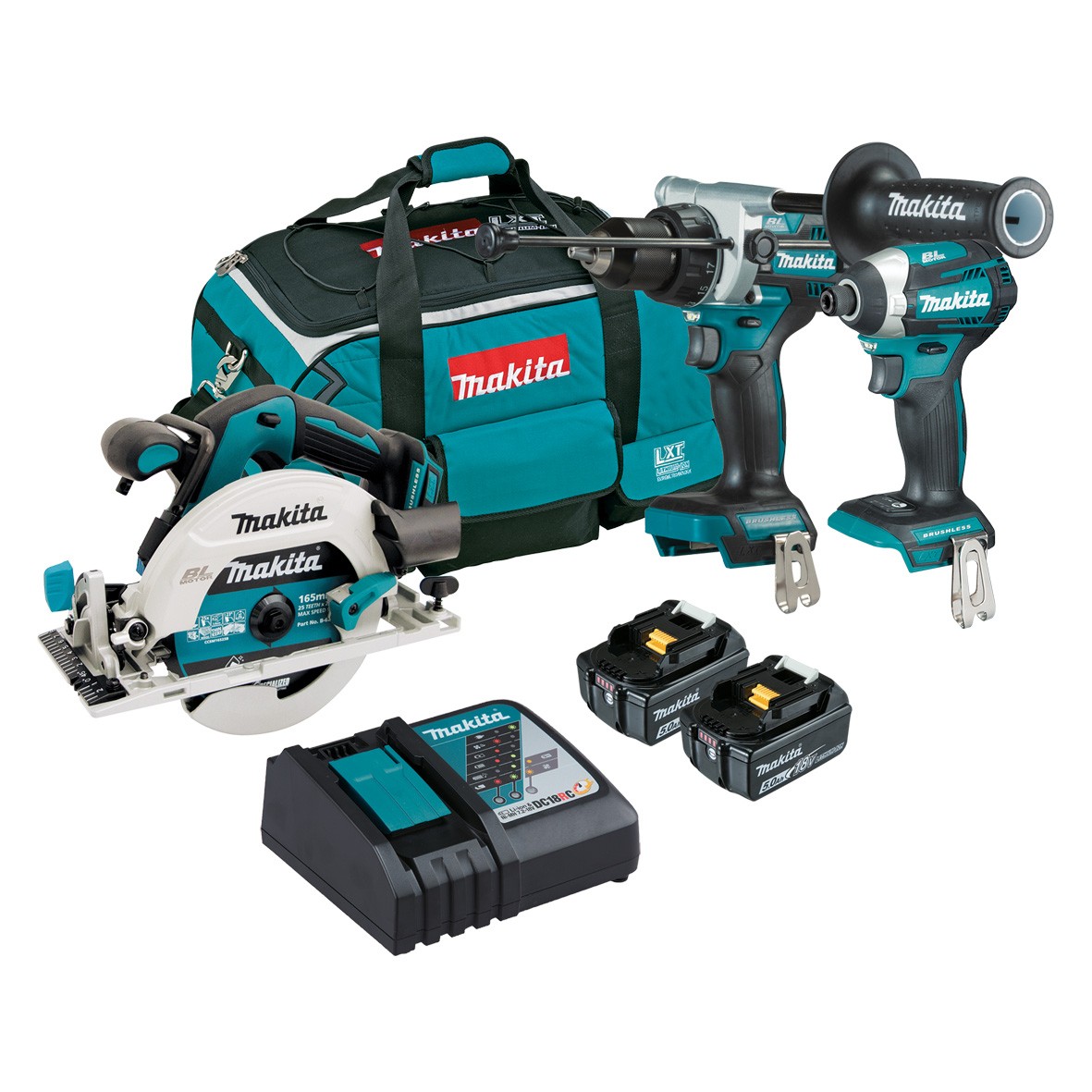 DLX3169TX1-18V Brushless 3-Piece Combo Kit