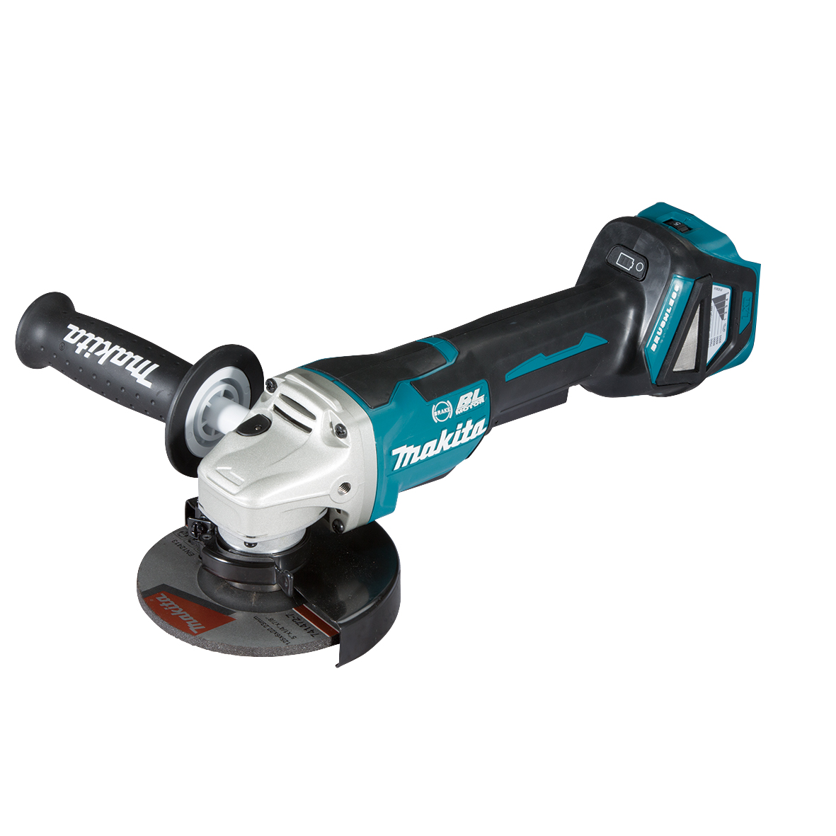 DGA517RTE-18V Brushless 125mm Paddle Switch Angle Grinder Kit