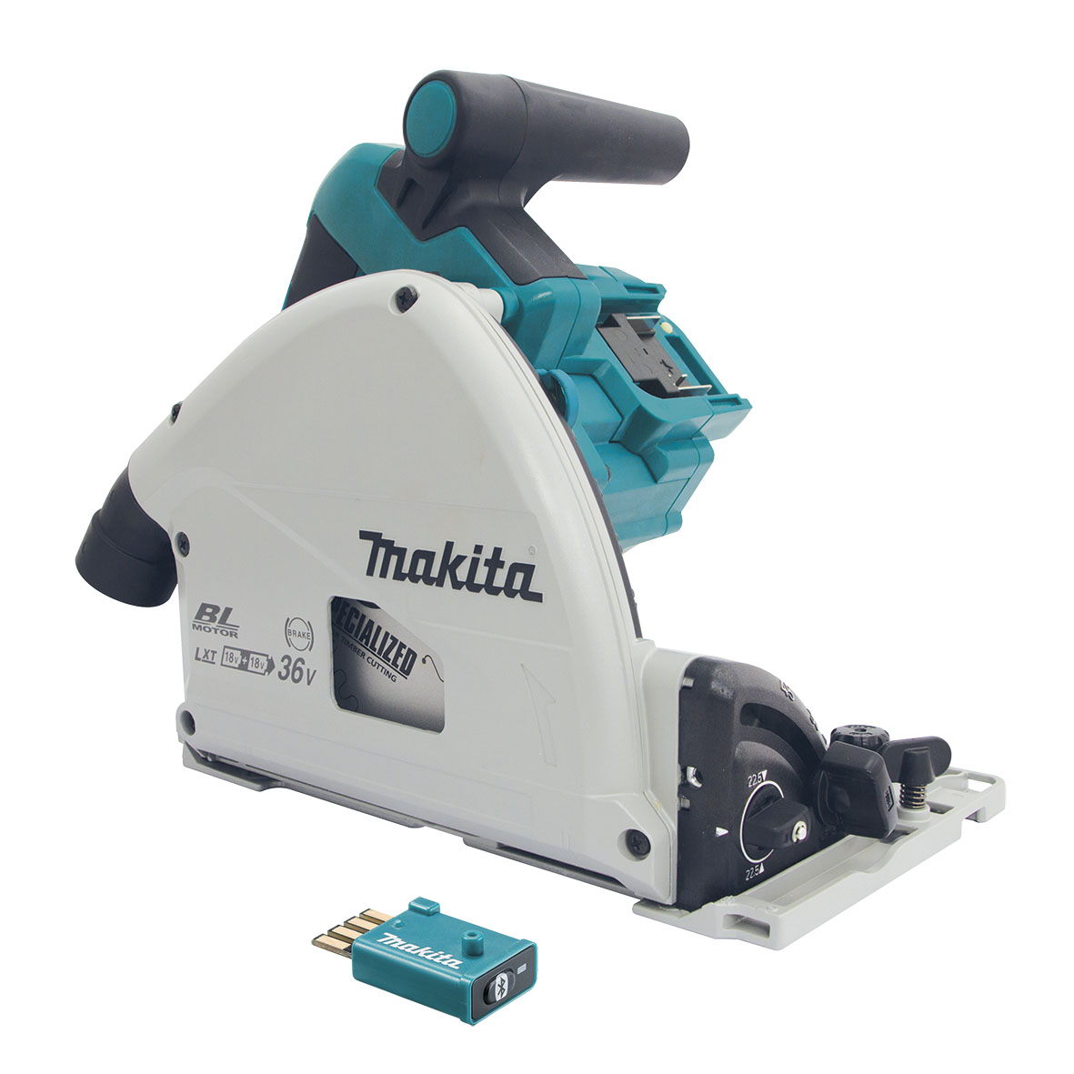 DSP601PT2JUT-18Vx2 Brushless AWS 165mm Plunge Cut Circular Saw Kit