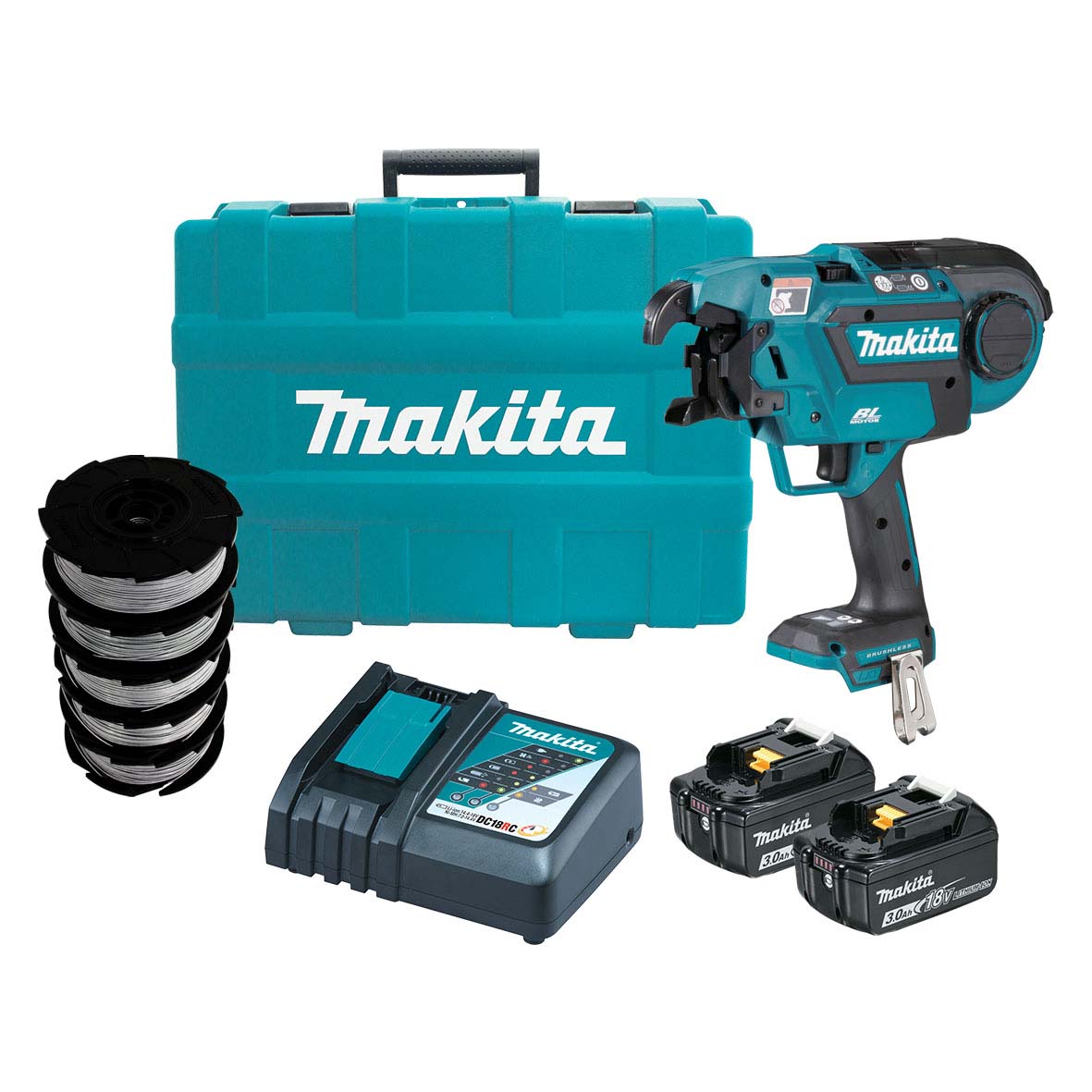 DTR180RFX1-18V Brushless* Rebar Tying Tool Kit