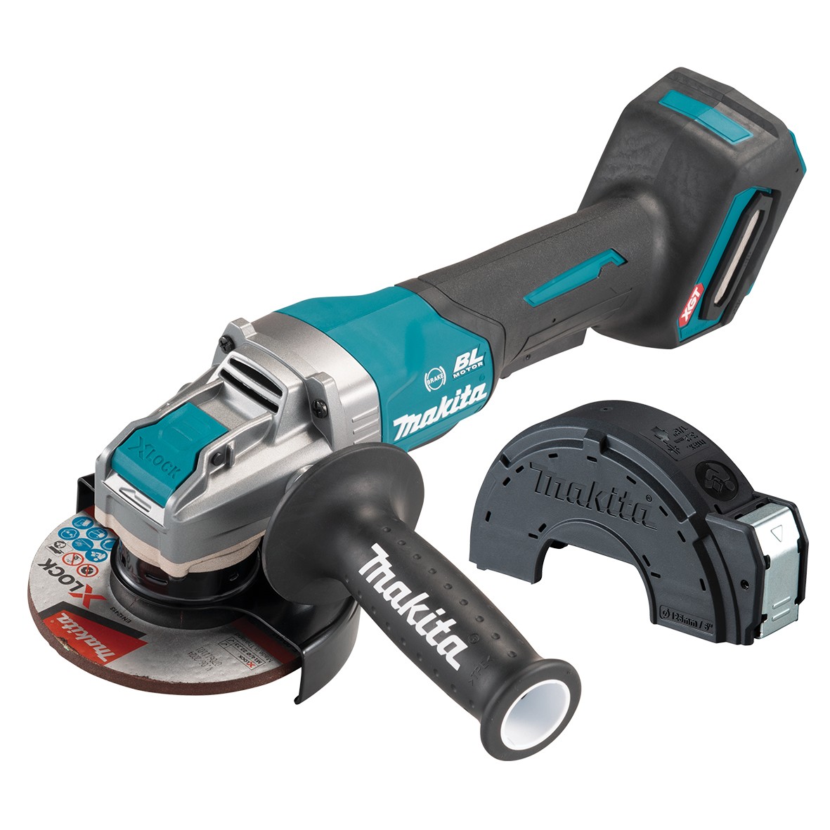 GA047GM202- 40V Max Brushless X-Lock 125mm (5") Paddle Switch Angle Grinder Kit