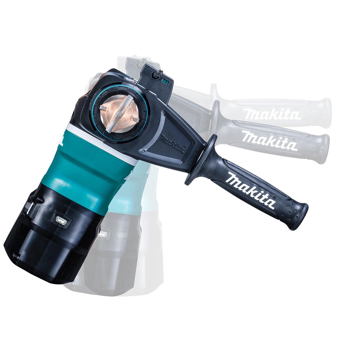 HR005GM201- 40V Max Brushless 40mm SDS Max Rotary Hammer Kit