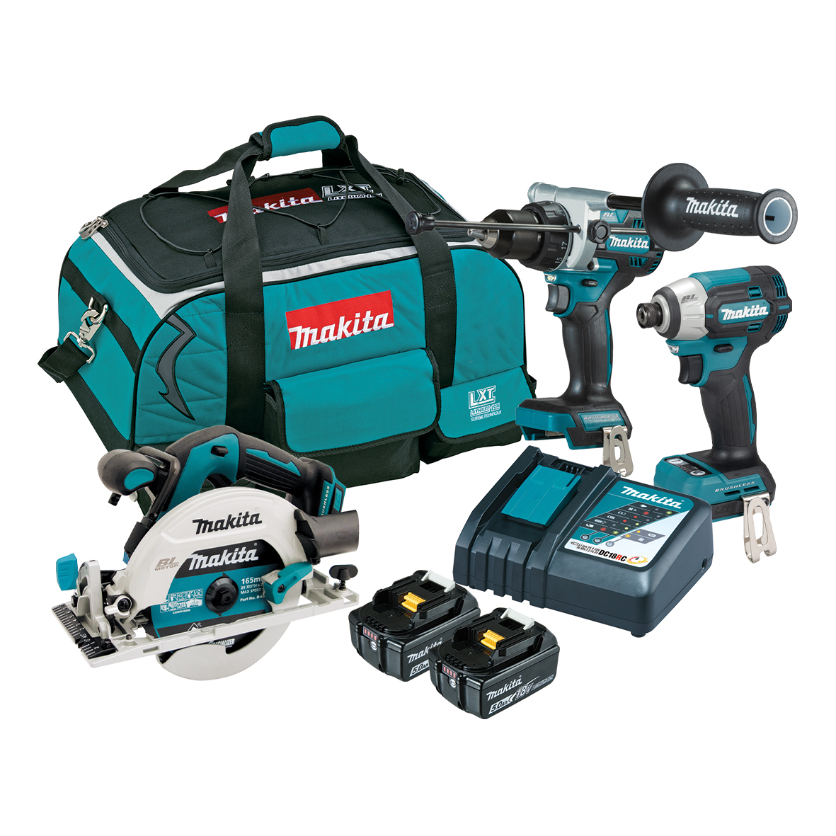 DLX3208TX1 - 18V Brushless 3 Piece Combo Kit