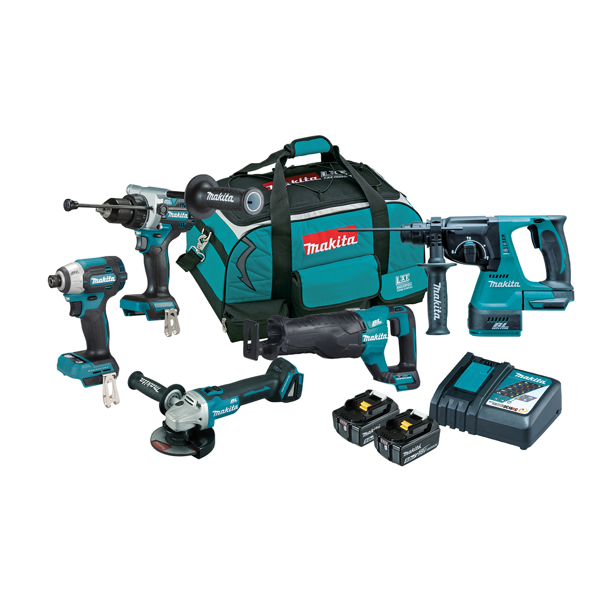 DLX5111TX1 - 18V Brushless 5 Piece Combo Kit