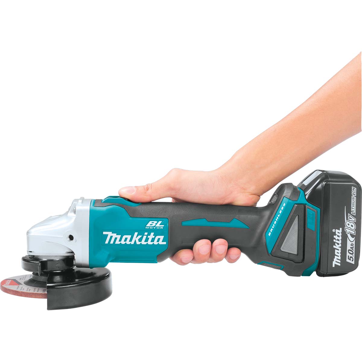 DGA504Z-18V Mobile Brushless 125mm Slide Switch Angle Grinder