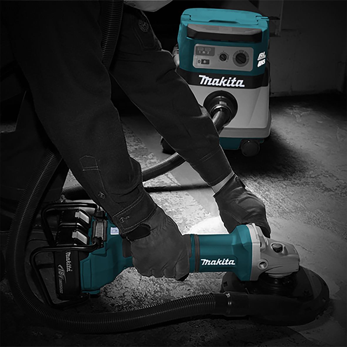 DGA701ZKU1-18Vx2 Brushless AWS 180mm (7") Angle Grinder