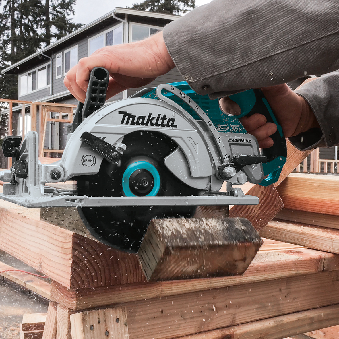 DRS780Z-18Vx2 Brushless 185mm Rear Handle Saw
