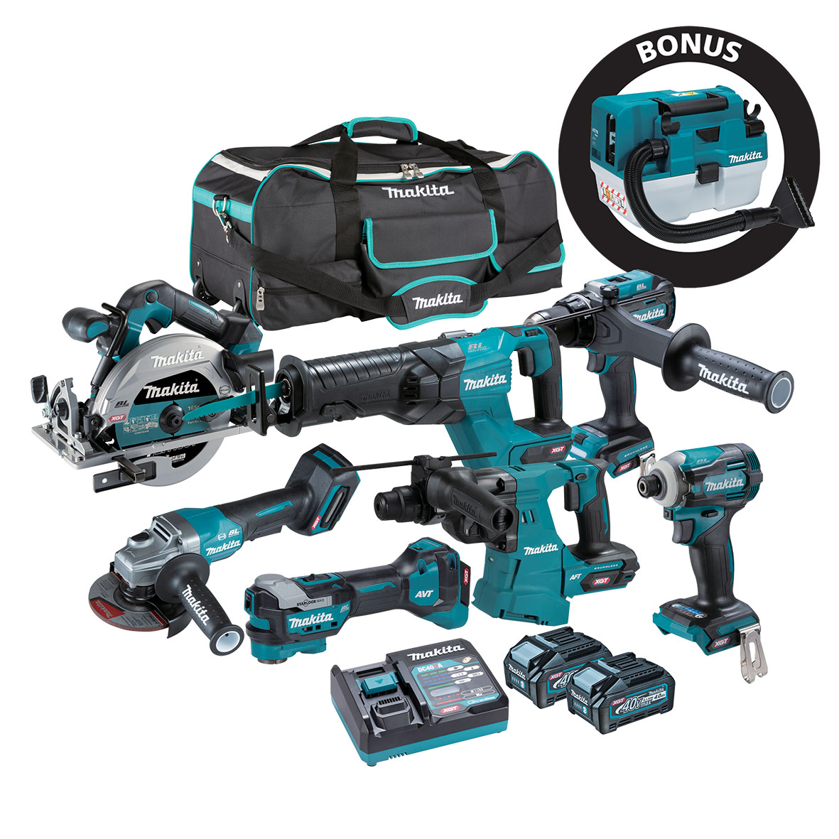 DK0280G701 - 40V Brushless 7 Piece Kit
