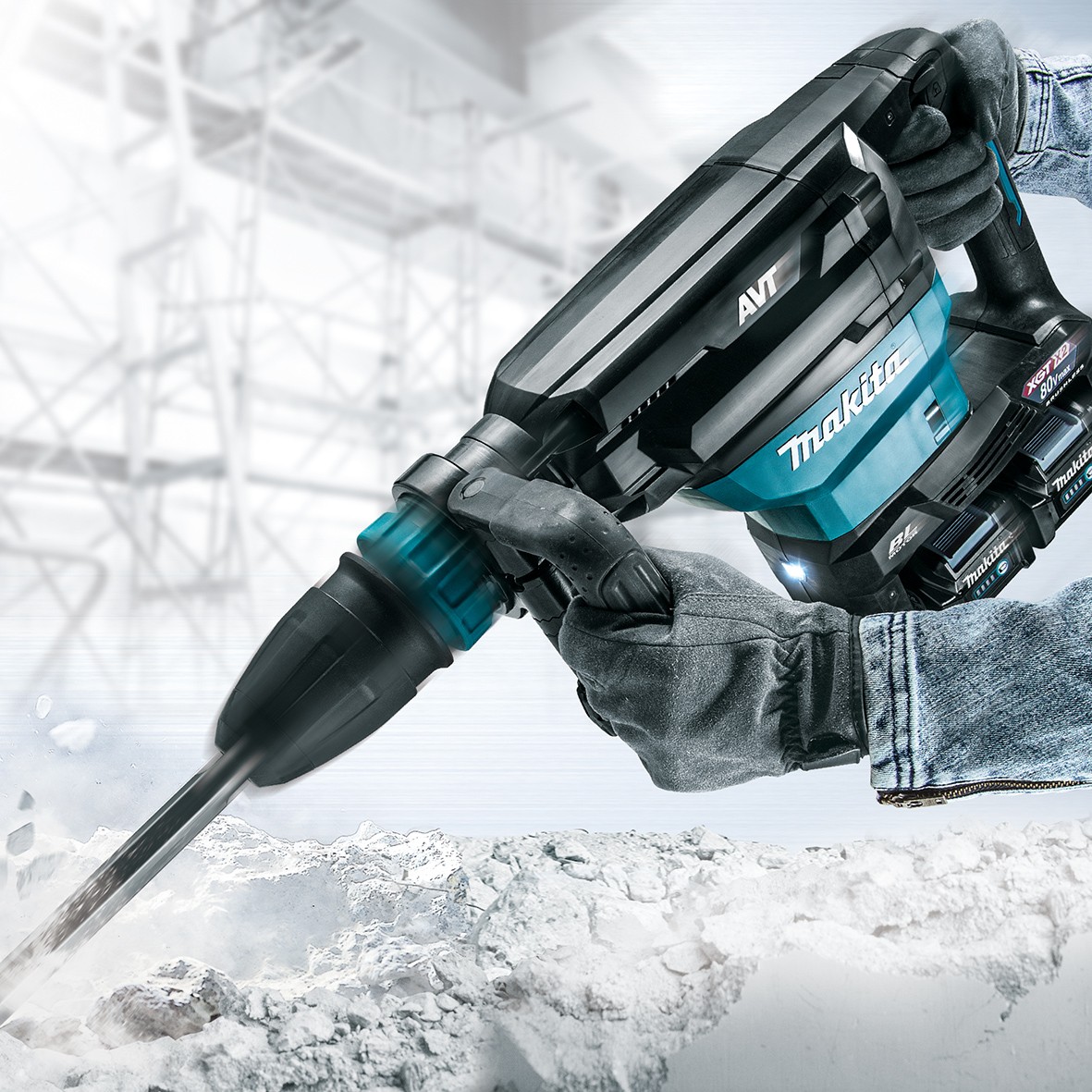 HM002GZ03- 80V Max (40Vx2) Brushless SDS Max Demolition Hammer