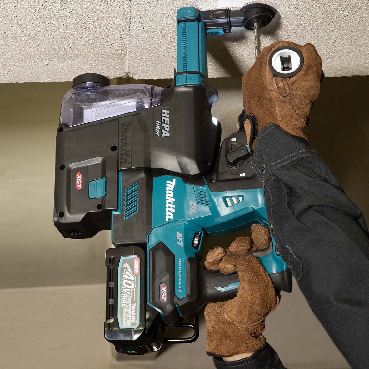 HR001GZ- 40V Max Brushless AWS* 28mm Rotary Hammer