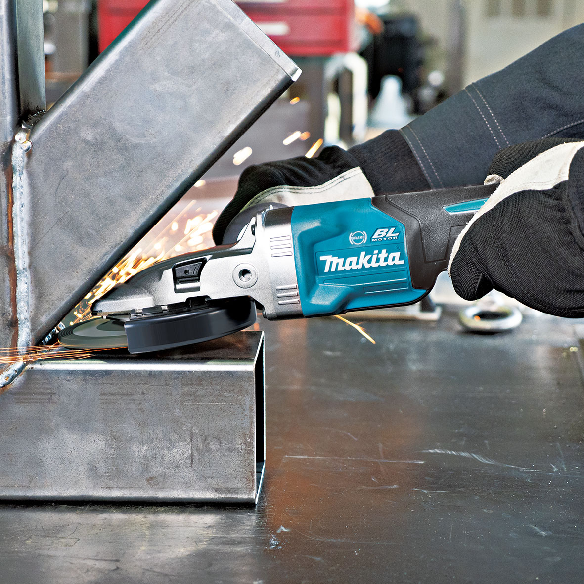 GA056GZ - 40V Max Brushless 125mm (5") Flat Head Paddle Switch Angle Grinder