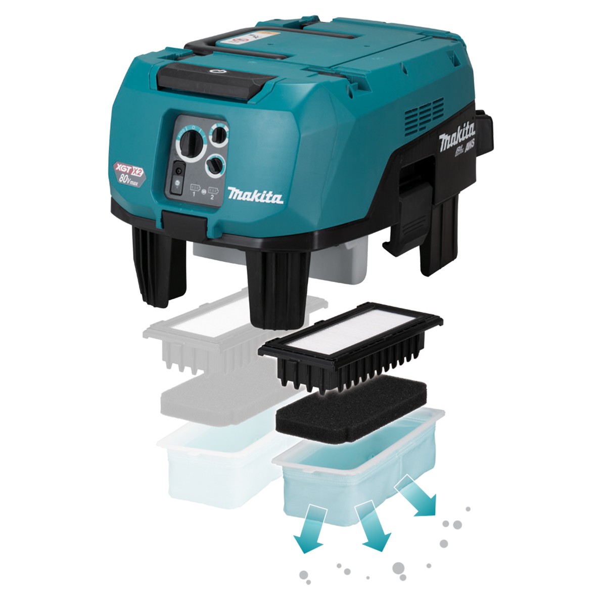 VC006GMZ02-80V Max(40Vx2) Brushless AWS M Class Dust Extraction Vacuum