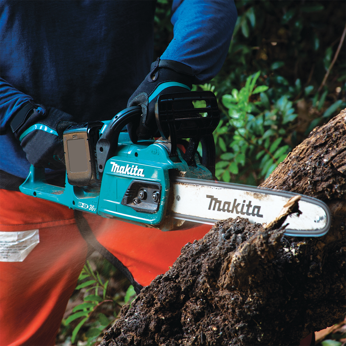 DUC355PT2-18Vx2 Brushless Chainsaw 350mm (14") Kit