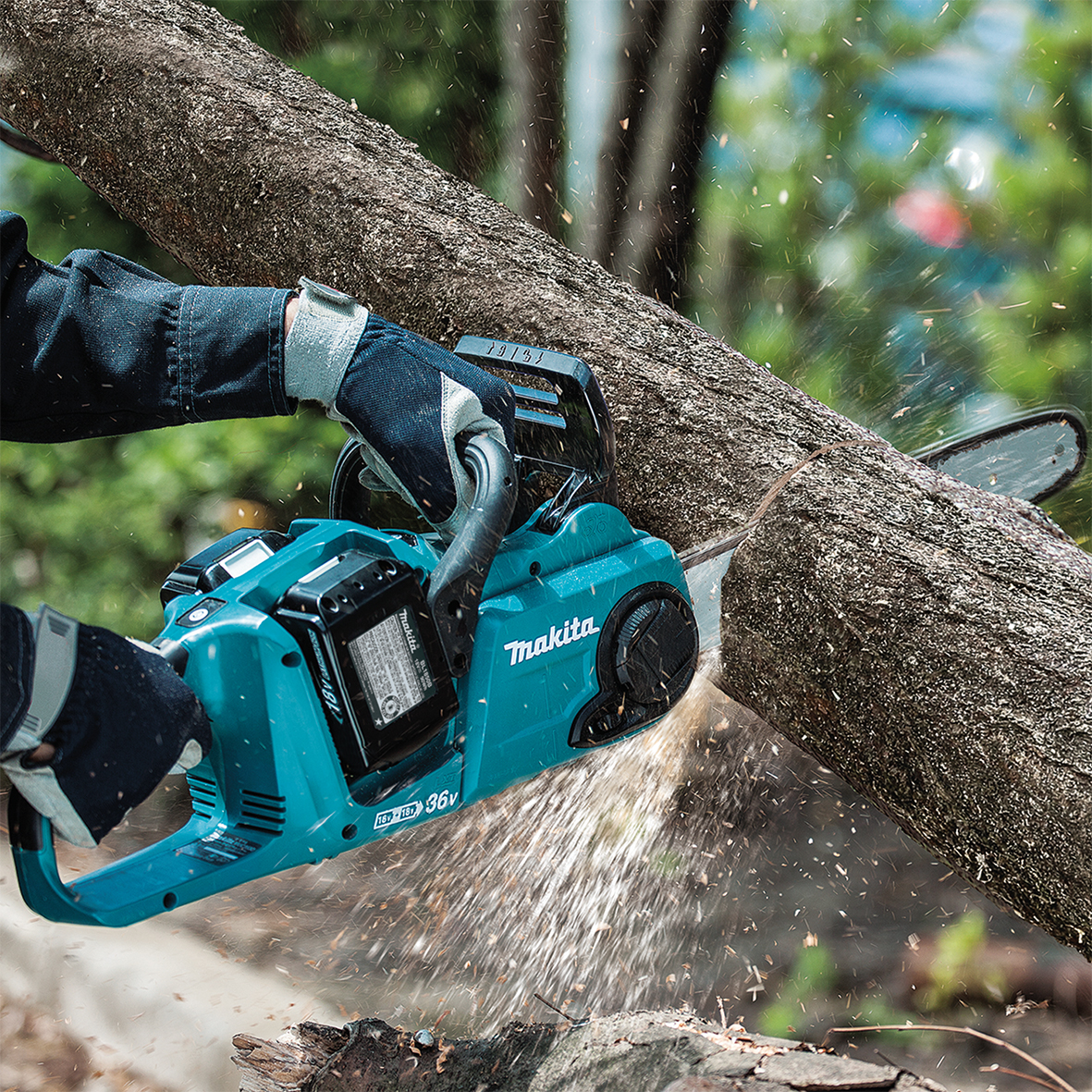DUC400PT2 (18Vx2) Brushless Chainsaw 400mm Kit
