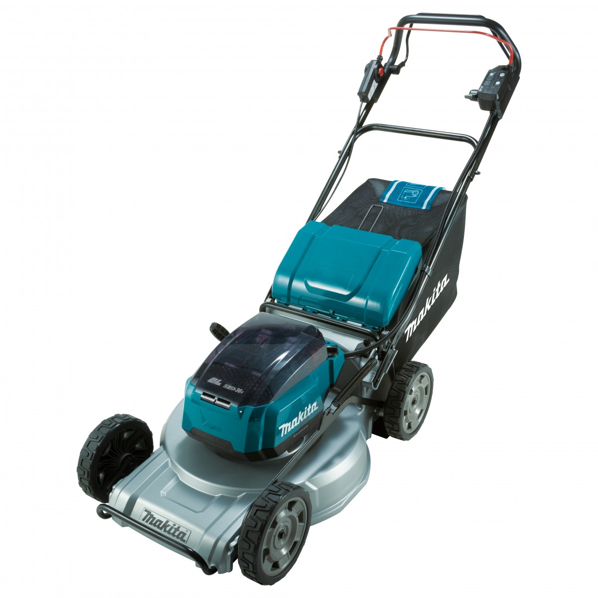 DLM537PT4X- 18Vx2 Brushless Self-Propelled Lawn Mower 534mm (21") Kit - Aluminium Deck