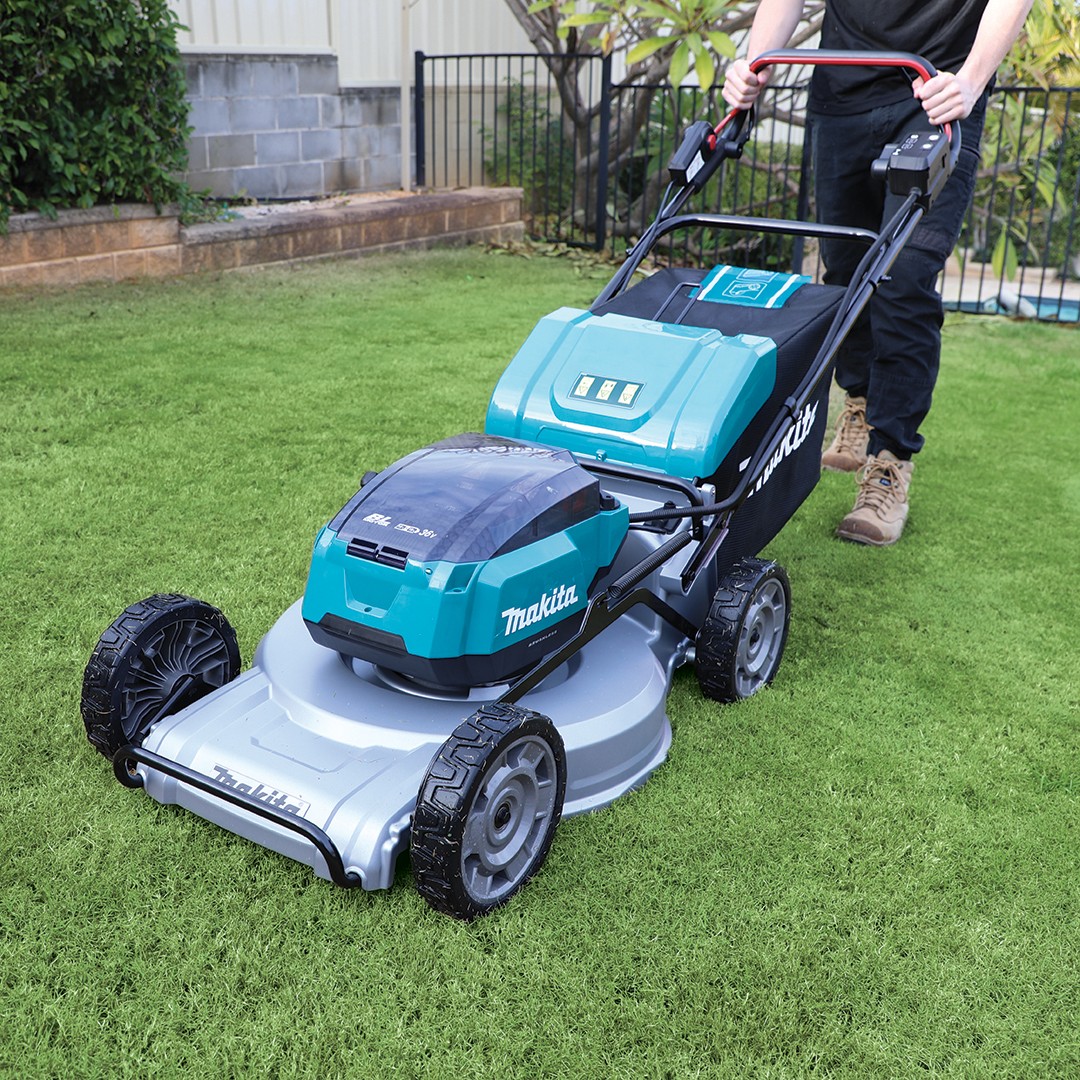DLM537PT4X- 18Vx2 Brushless Self-Propelled Lawn Mower 534mm (21") Kit - Aluminium Deck
