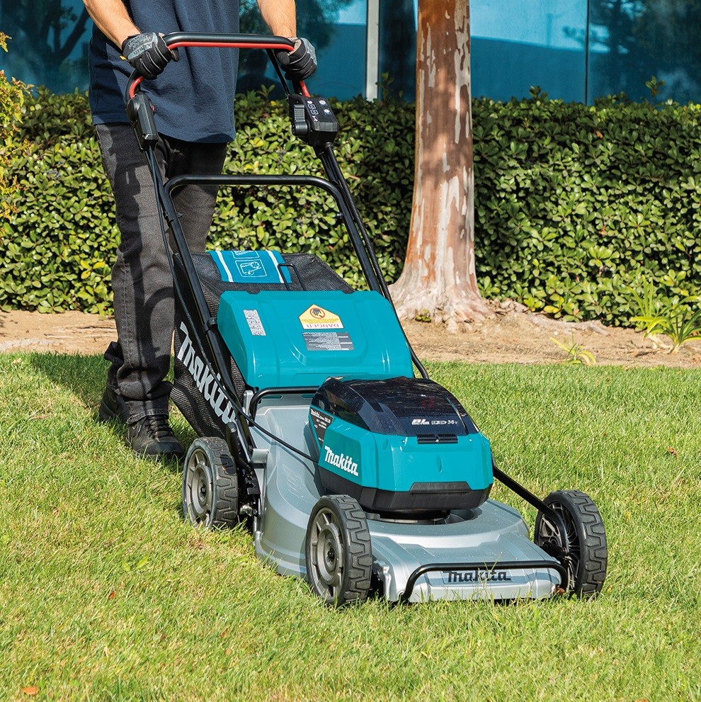 DLM537PT4X- 18Vx2 Brushless Self-Propelled Lawn Mower 534mm (21") Kit - Aluminium Deck