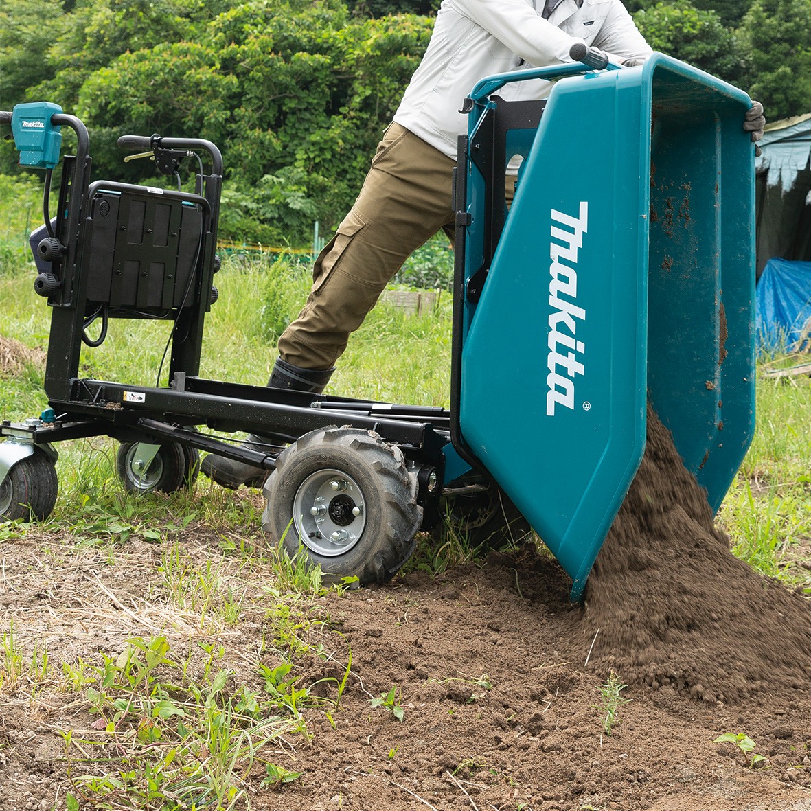 DCU603Z-18Vx2 Brushless Wheelbarrow